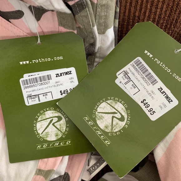 Rothco | Pants & Jumpsuits | Rothco Pink Green Camo Paratrooper Pants ...
